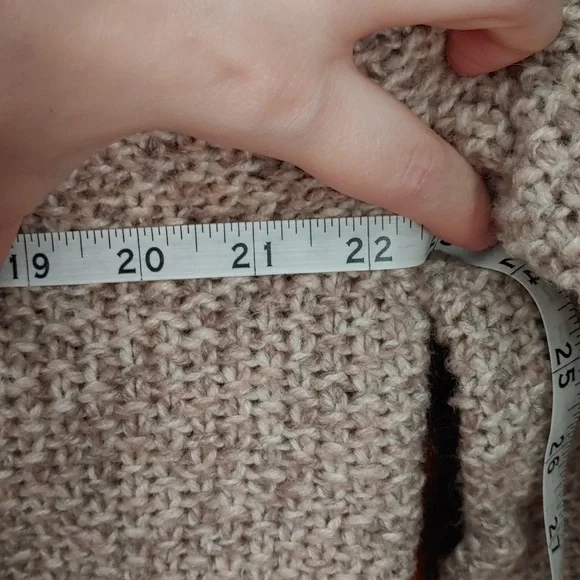 Madewell x Sezane oversized oatmeal beige knit sweater - Picture 4 of 6